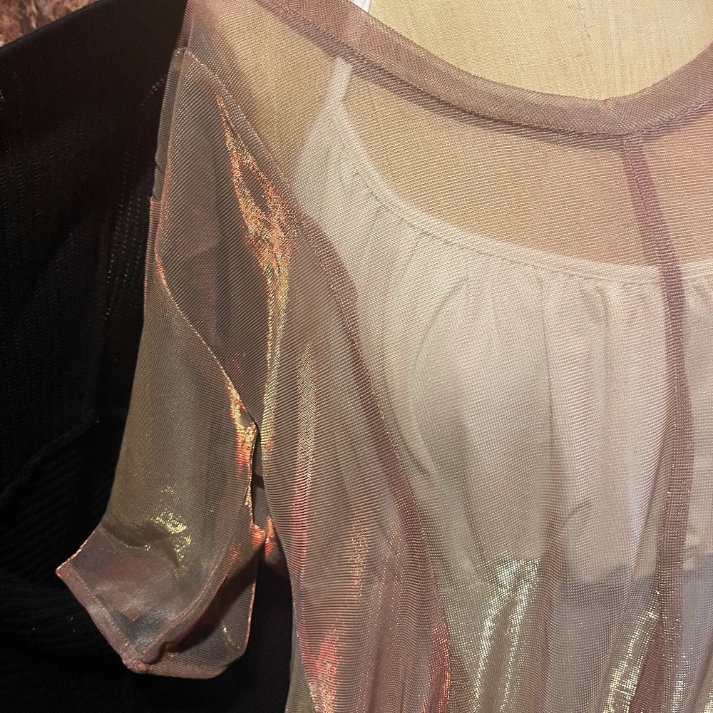 Translucent dress sweater and bodysuit lot